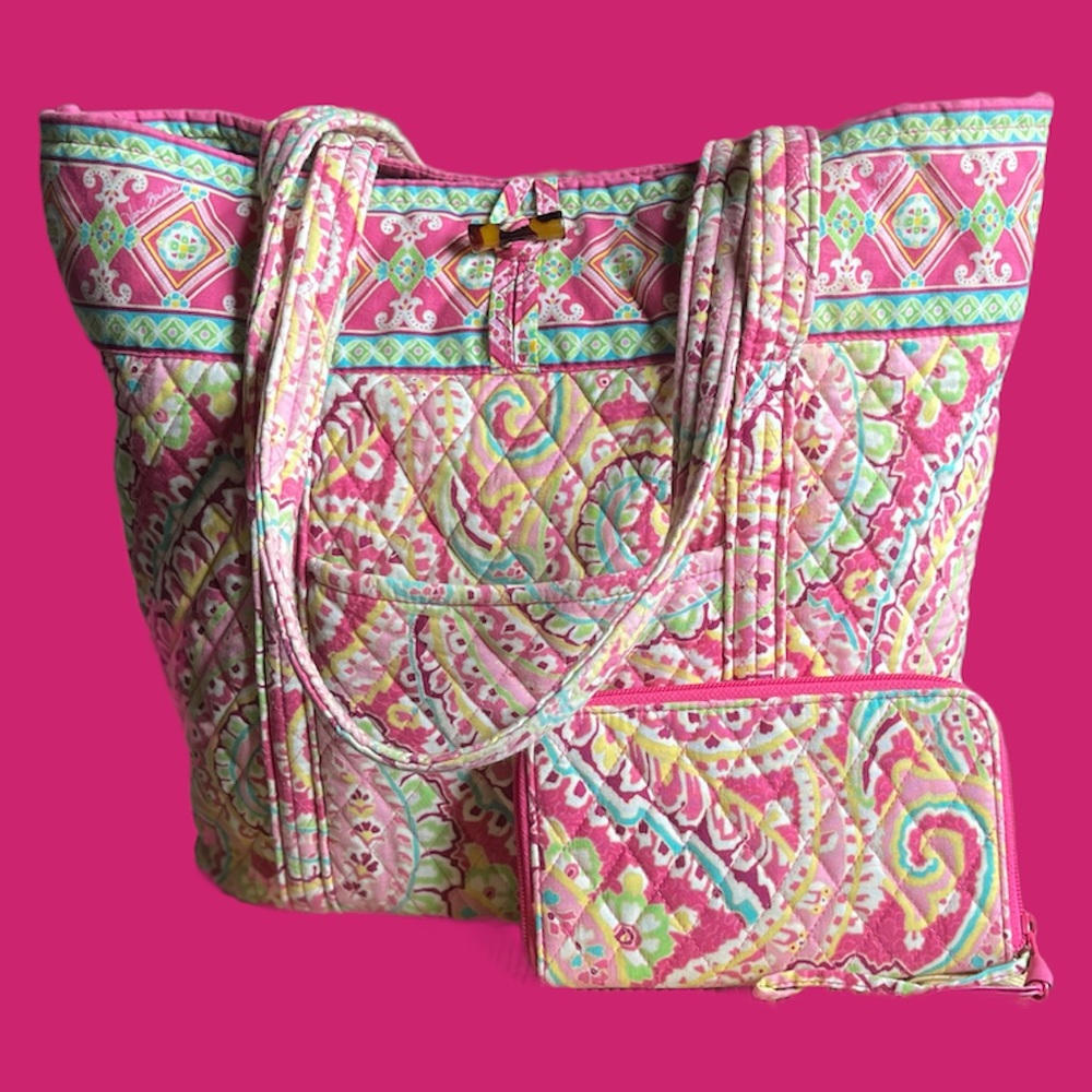 👛🌸Vera Bradley Capri Melon Lot🌸👛, retired